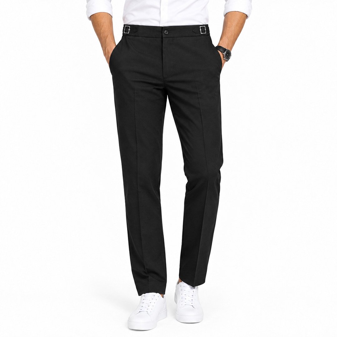 Men’s Black Gurkha Pants – Stretch Trousers | Smart Casual