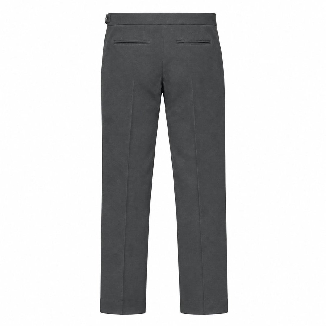 Men’s Dark Chocolate Grey Gurkha Pants – Stretch Trousers | Smart Casual - Image 6
