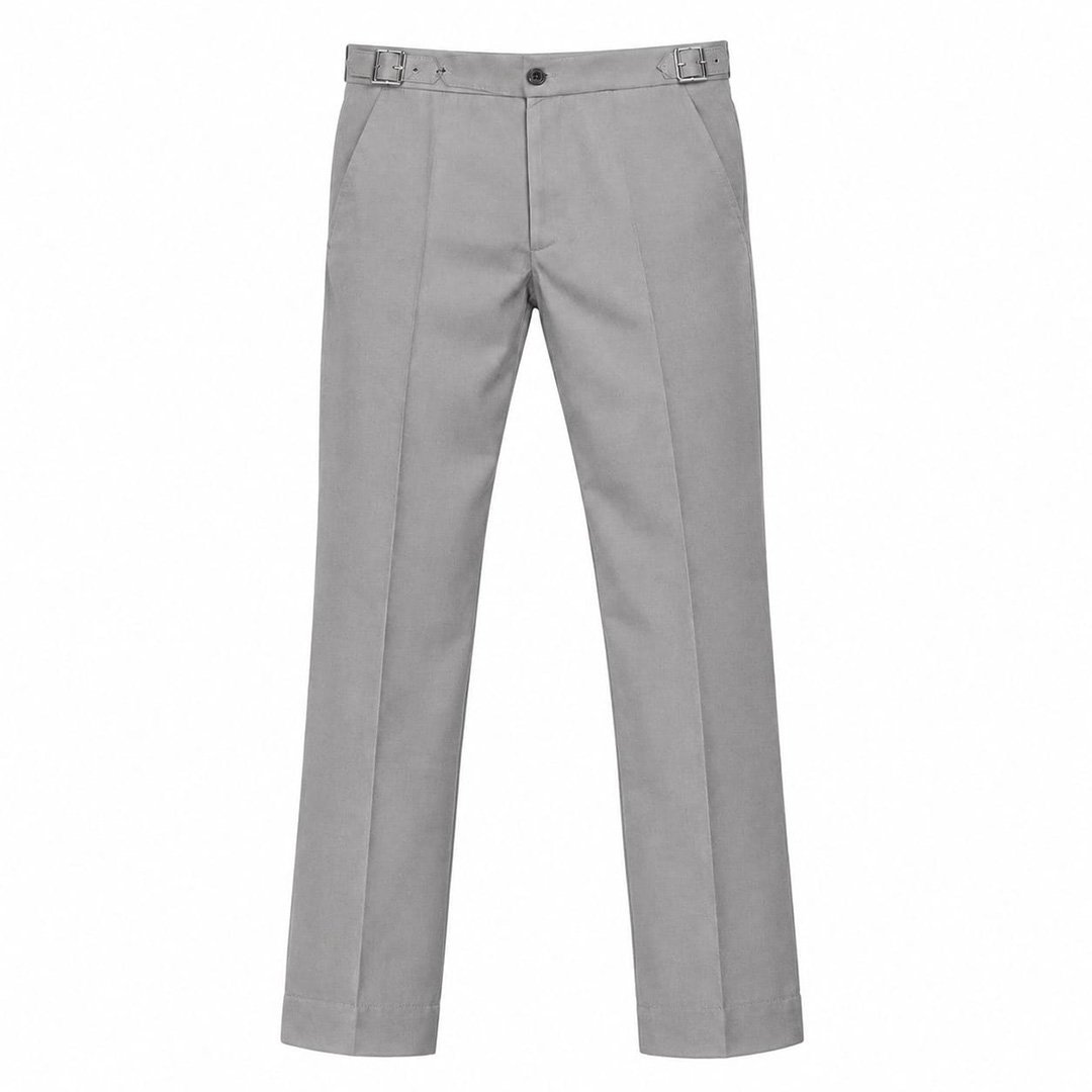 Men’s Cool Grey Gurkha Pants – Stretch Trousers | Smart Casual - Image 6