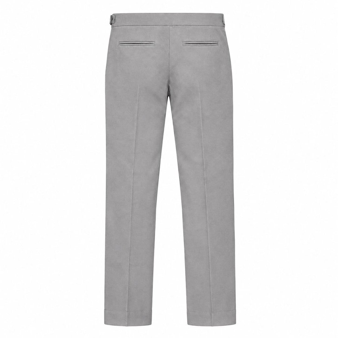 Men’s Cool Grey Gurkha Pants – Stretch Trousers | Smart Casual - Image 5